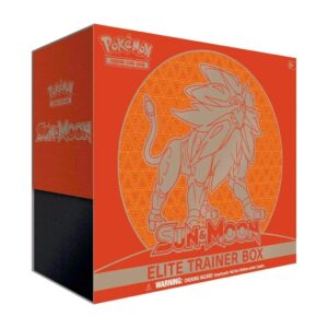 Pokemon TCG Sun & Moon Base Set ETB Solgaleo Elite Trainer Box 8 Booster Packs