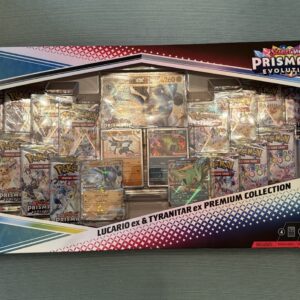 Prismatic Evolutions Lucario ex & Tyranitar ex Premium Collection